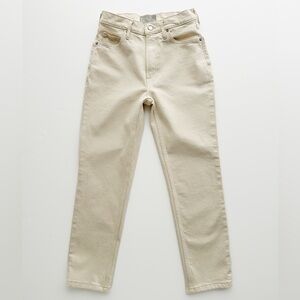 Everlane Womens The Cheeky Straight Jean Size 26 Crop Ankle Bone Cream White